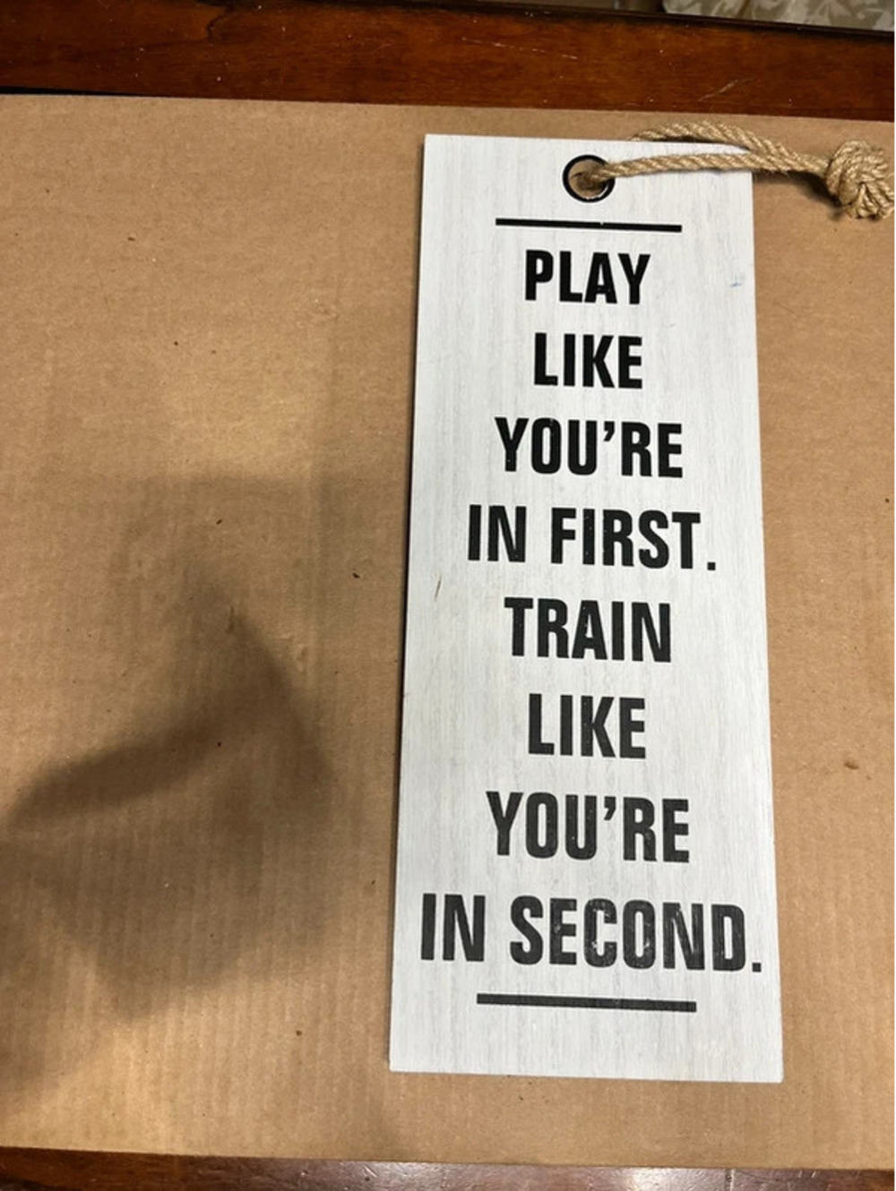 Athletes Mindset wall decor.
